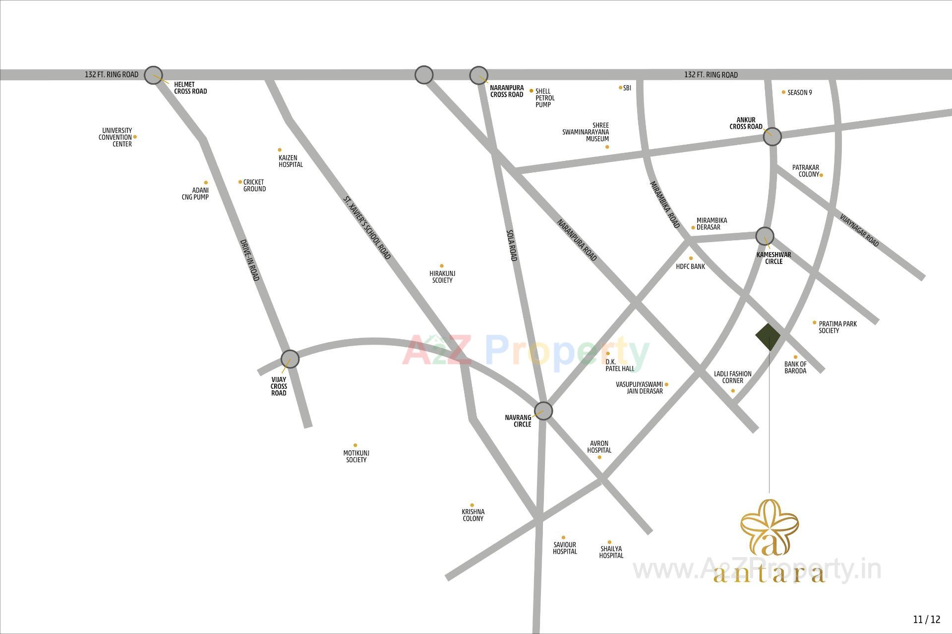  of real estate project Antara located at Wadaj, Ahmedabad, Gujarat