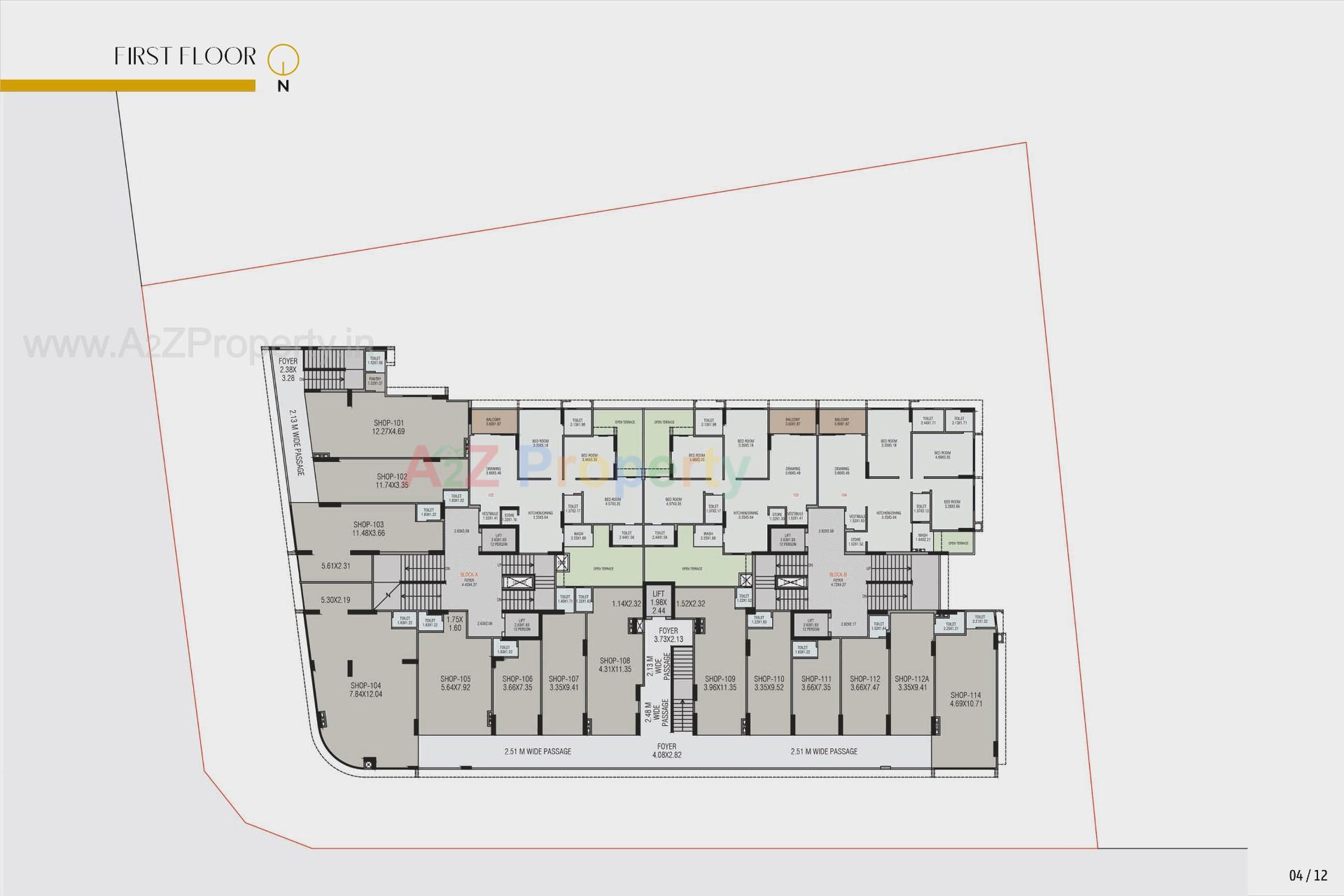 Layout of real estate project Antara located at Wadaj, Ahmedabad, Gujarat