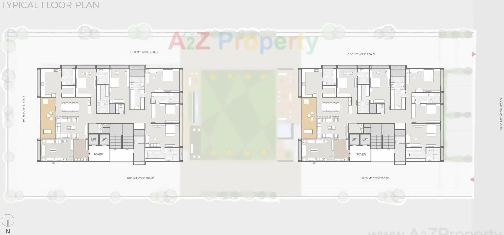 Layout of real estate project Antares located at Bodakdev, Ahmedabad, Gujarat