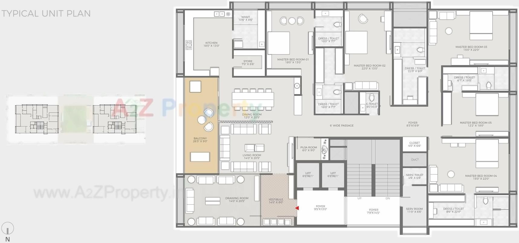 Layout of real estate project Antares located at Bodakdev, Ahmedabad, Gujarat