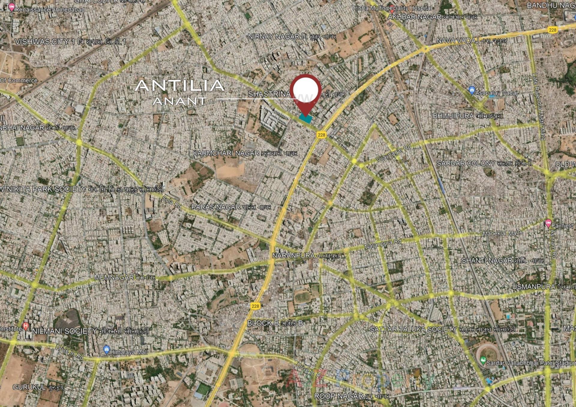  of real estate project Antilia Anant located at Wadaj, Ahmedabad, Gujarat