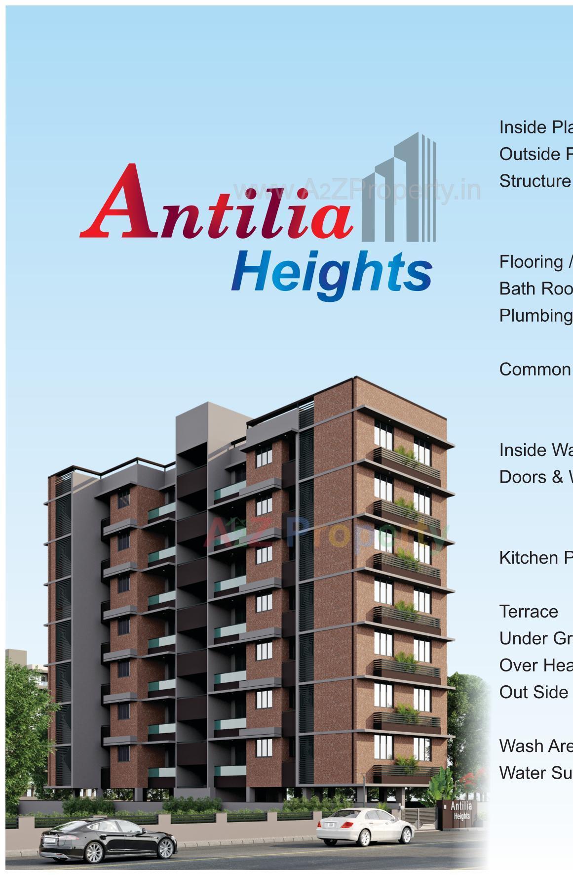 3D Elevation of real estate project Antilia Heights located at Wadaj, Ahmedabad, Gujarat