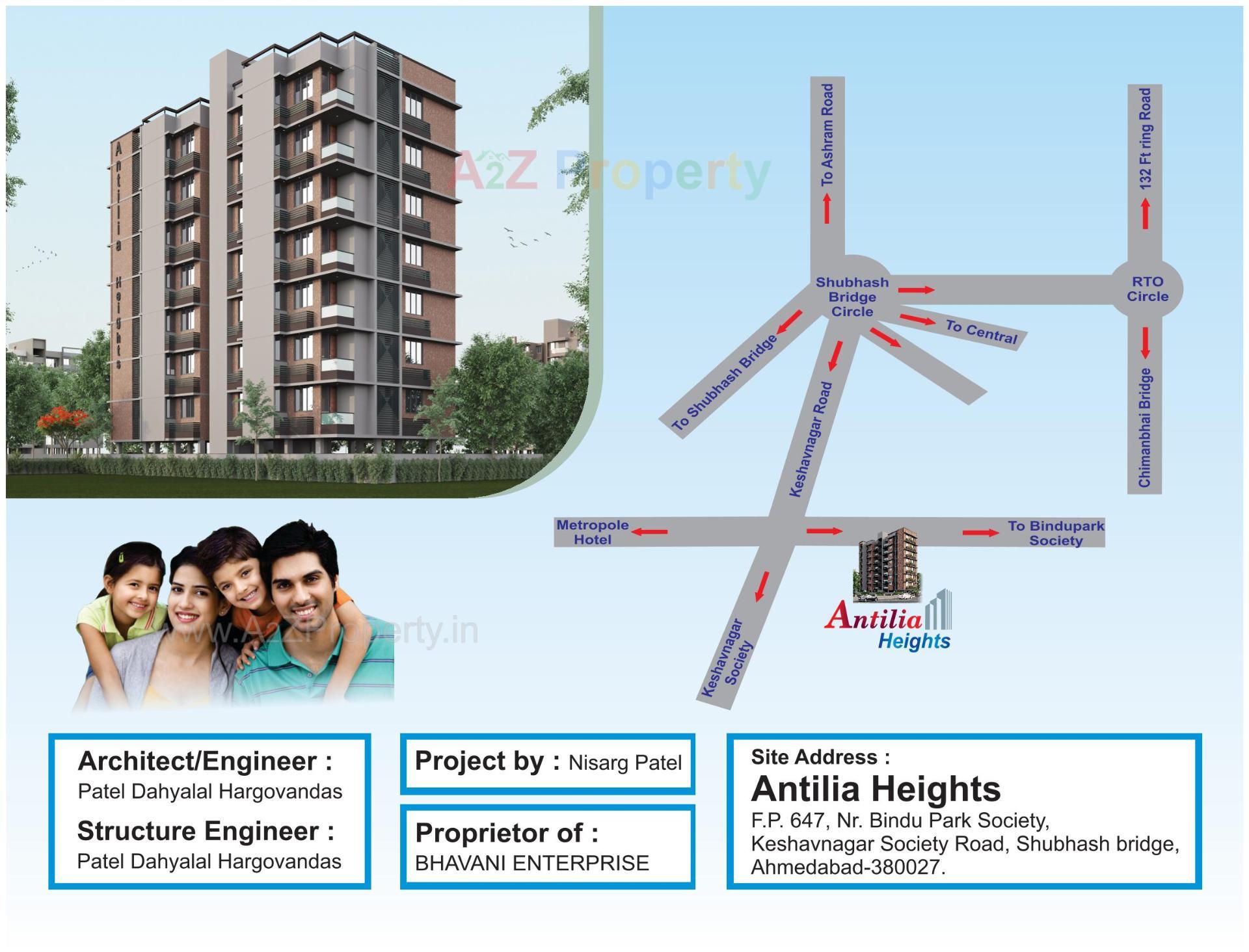  of real estate project Antilia Heights located at Wadaj, Ahmedabad, Gujarat
