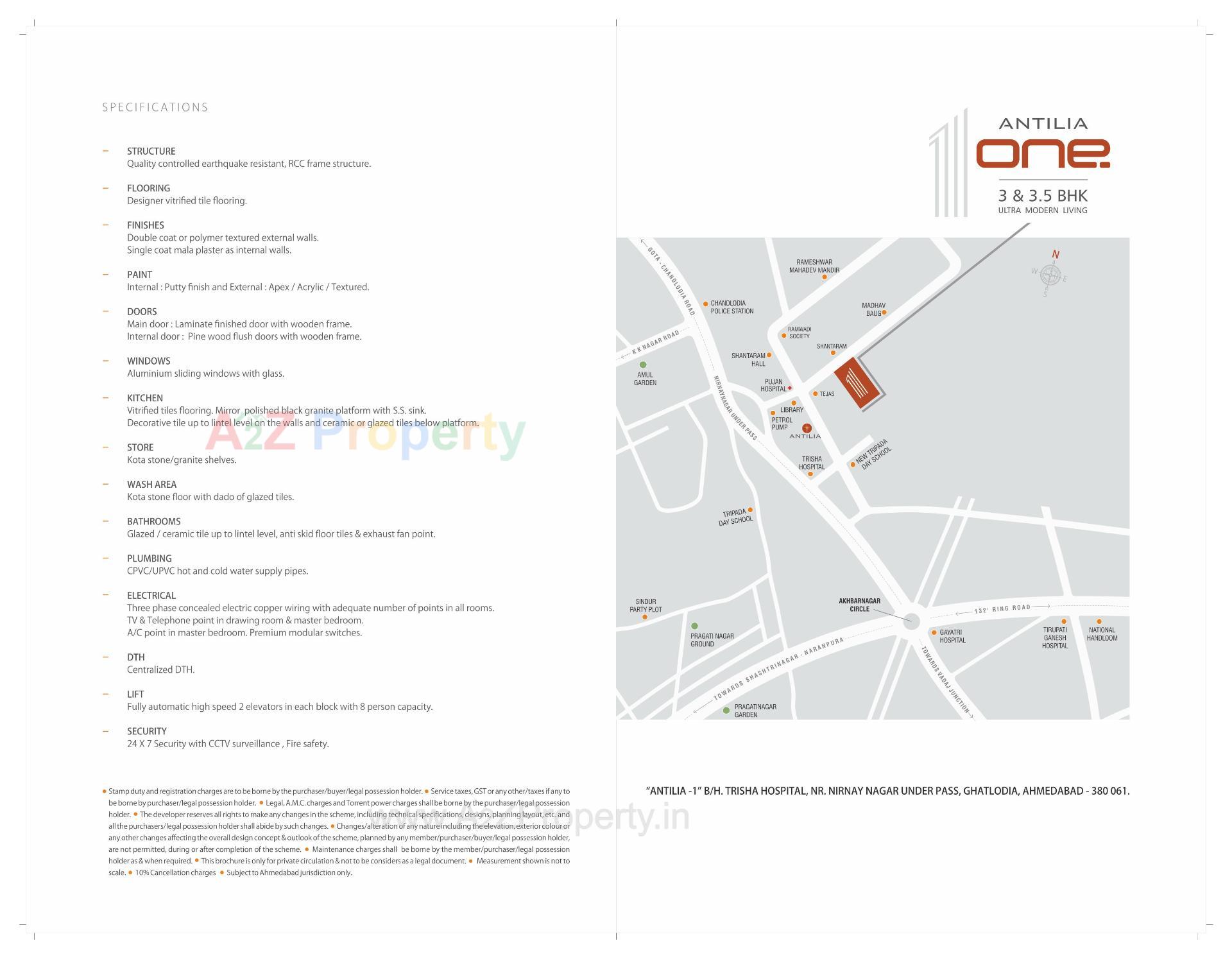  of real estate project Antilia One located at Ghatlodia, Ahmedabad, Gujarat