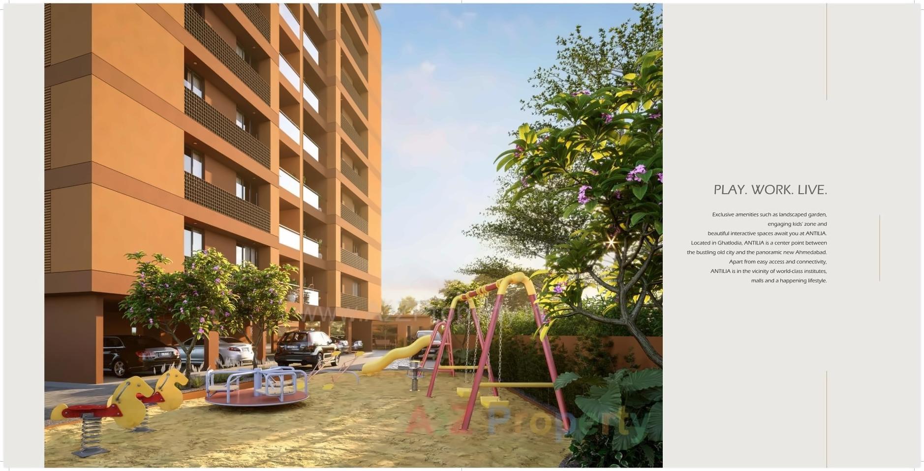 3D Elevation of real estate project Antilia located at Ahmedabad, Ahmedabad, Gujarat