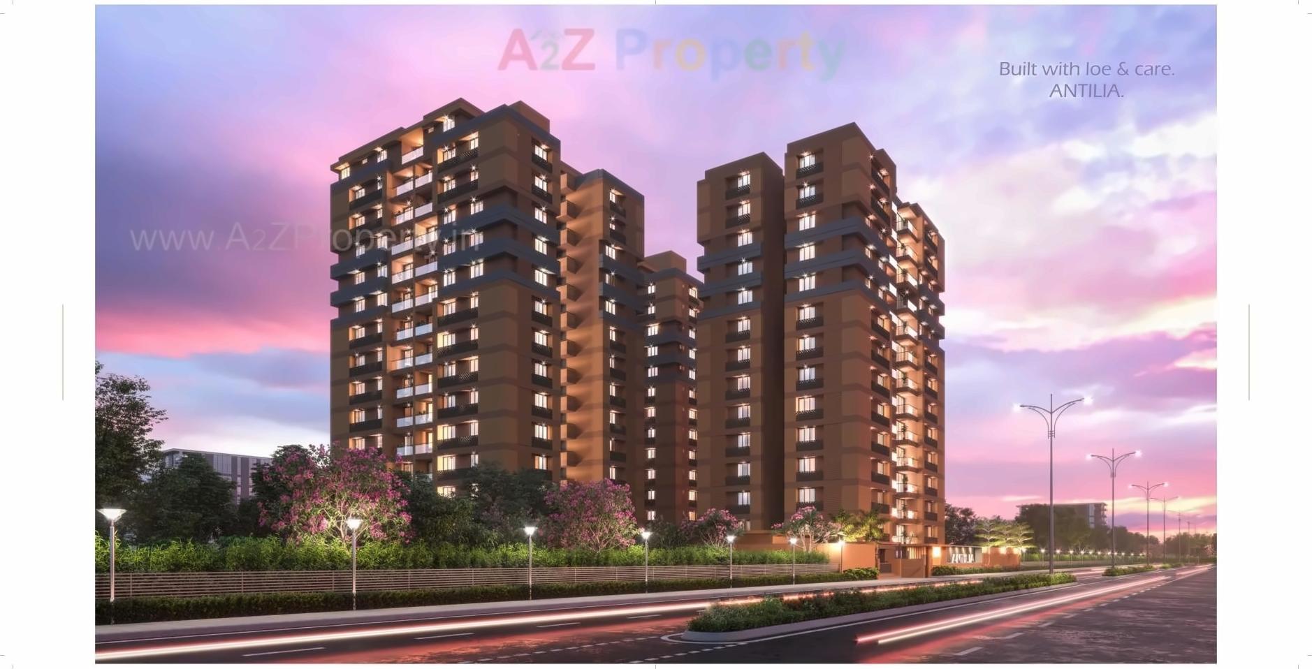 3D Elevation of real estate project Antilia located at Ahmedabad, Ahmedabad, Gujarat