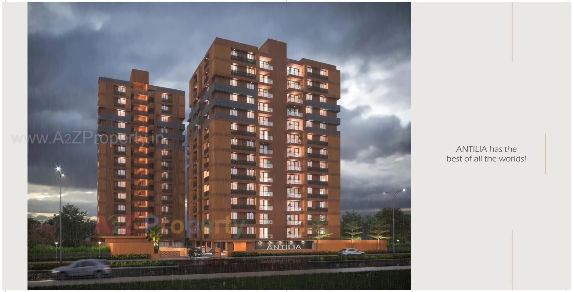 3D Elevation of real estate project Antilia located at Ahmedabad, Ahmedabad, Gujarat