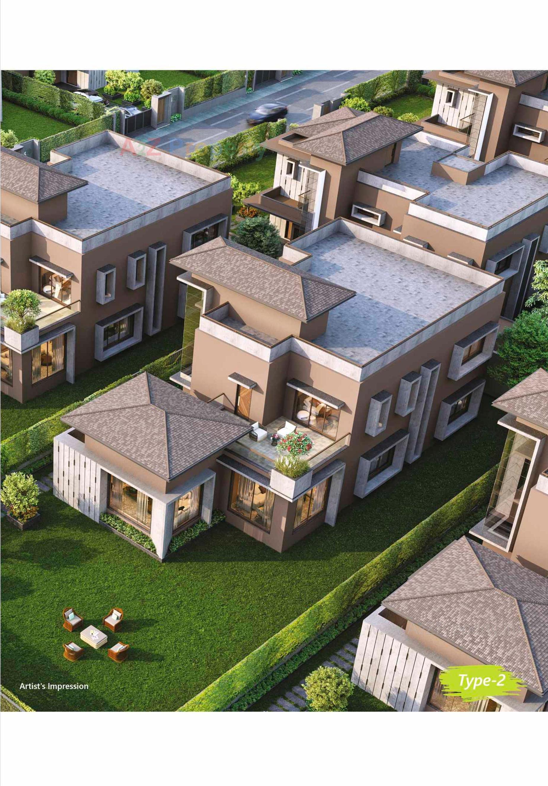 3D Elevation of real estate project Anurita located at Hebatpur, Ahmedabad, Gujarat