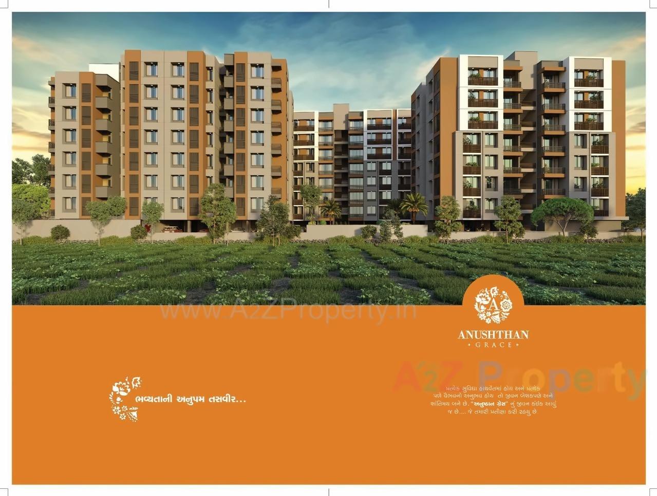 3D Elevation of real estate project Anushthan Grace located at Vatva, Ahmedabad, Gujarat