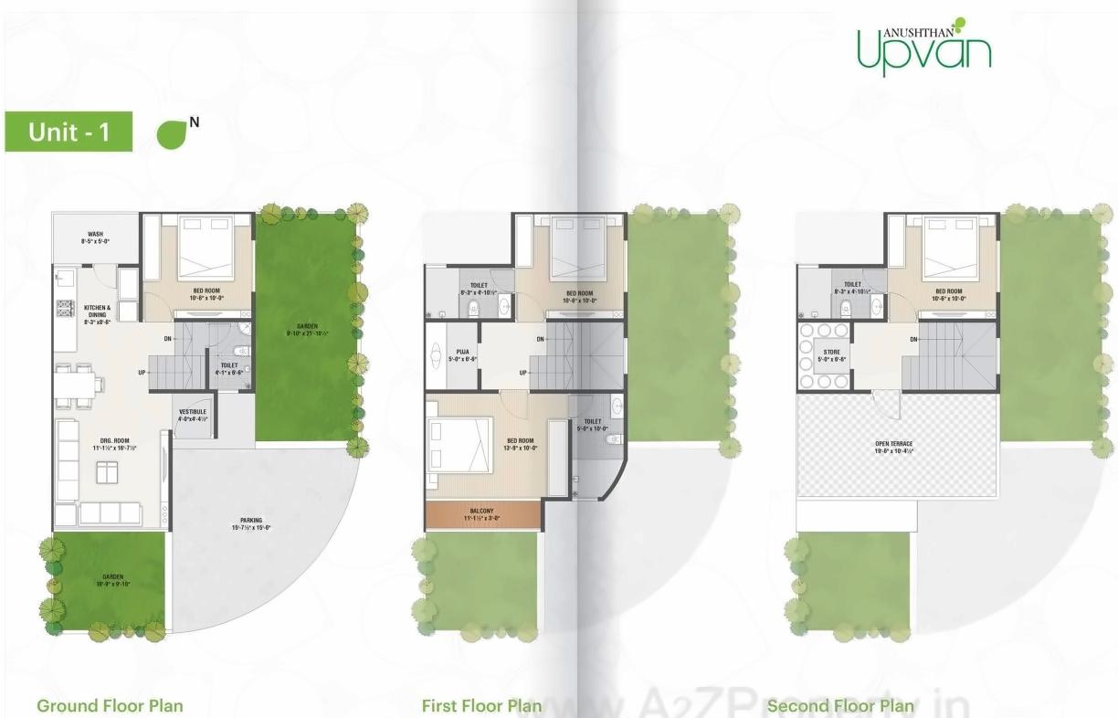 Layout of real estate project Anushthan Upvan located at Vatva, Ahmedabad, Gujarat
