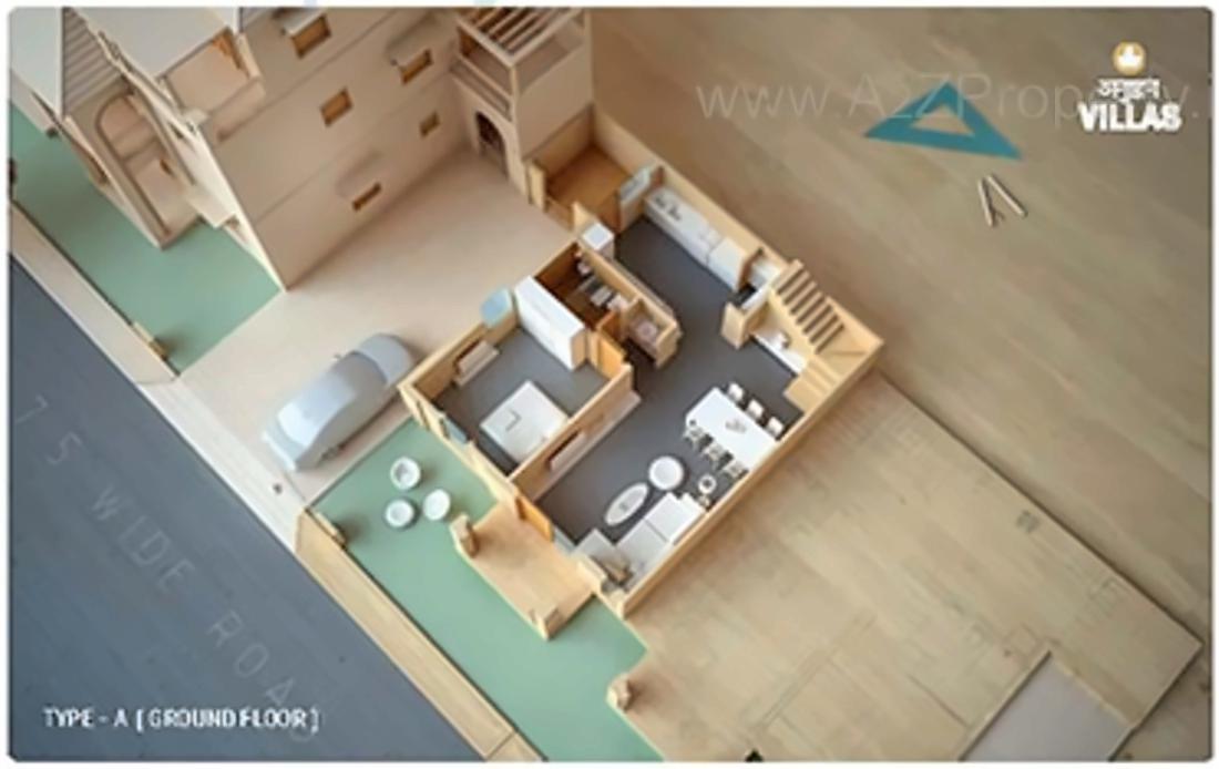 Layout of real estate project Anushthan located at Chenpur, Ahmedabad, Gujarat