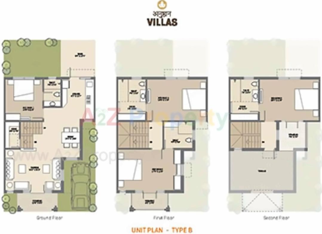 Layout of real estate project Anushthan located at Chenpur, Ahmedabad, Gujarat