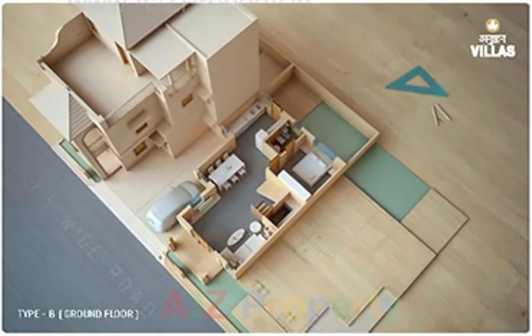 Layout of real estate project Anushthan located at Chenpur, Ahmedabad, Gujarat