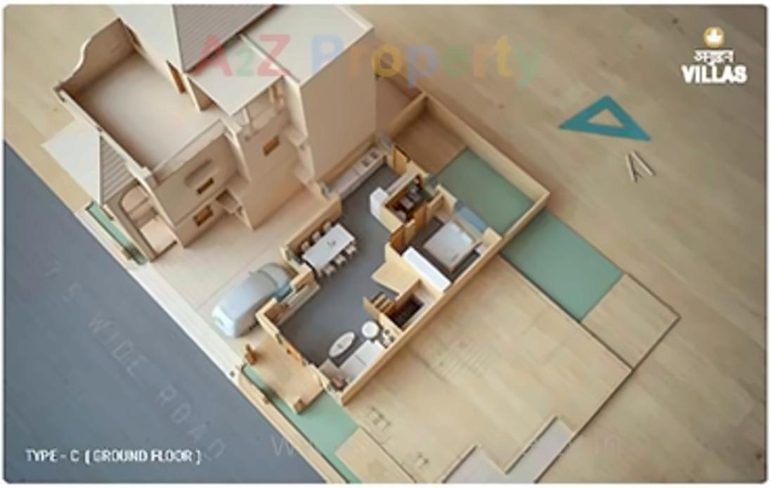 Layout of real estate project Anushthan located at Chenpur, Ahmedabad, Gujarat