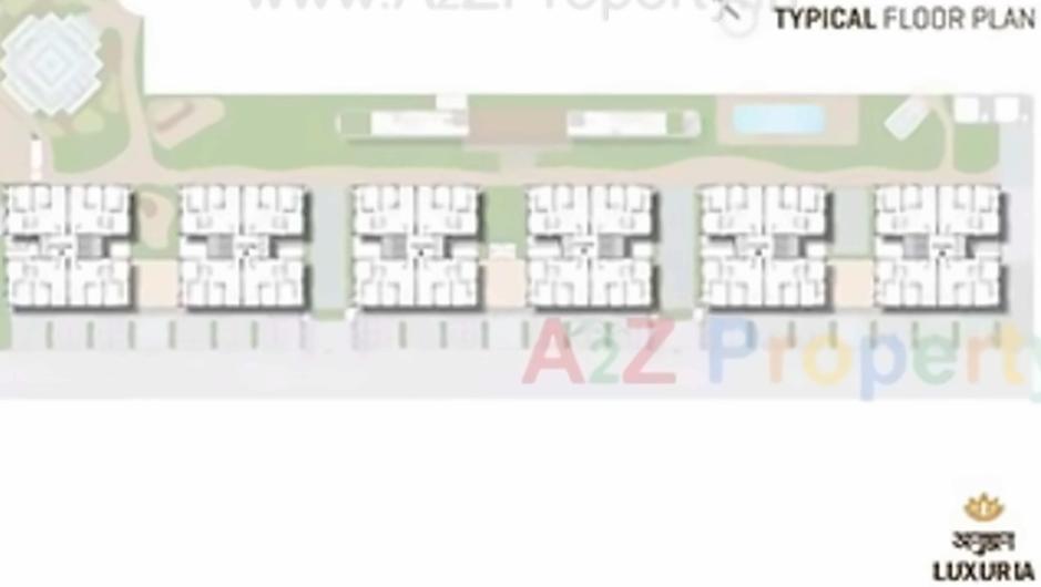 Layout of real estate project Anushthan located at Chenpur, Ahmedabad, Gujarat
