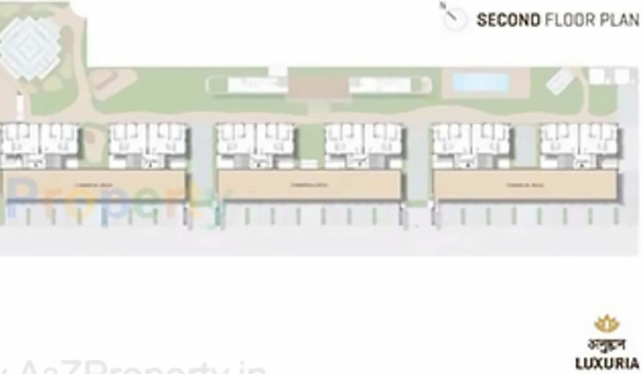 Layout of real estate project Anushthan located at Chenpur, Ahmedabad, Gujarat