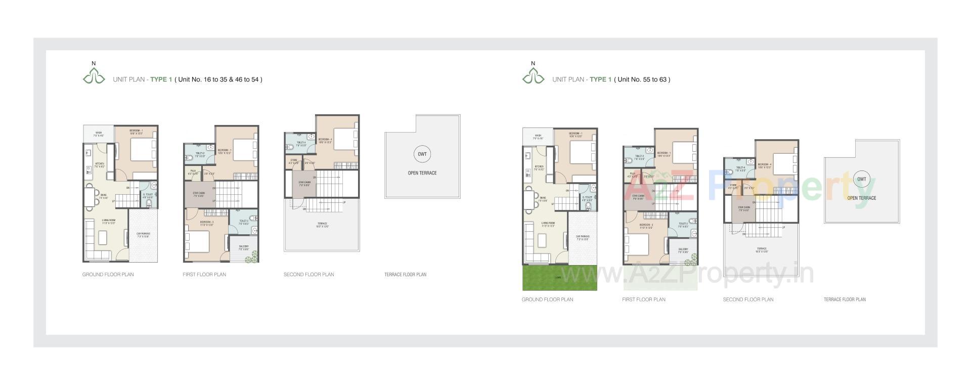 Layout of real estate project Anusthan Bungalows located at Vatva, Ahmedabad, Gujarat
