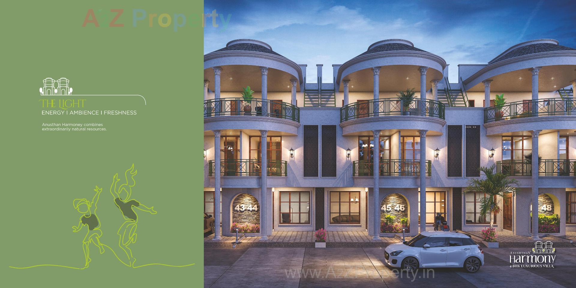 3D Elevation of real estate project Anusthan Harmony located at Vatva, Ahmedabad, Gujarat