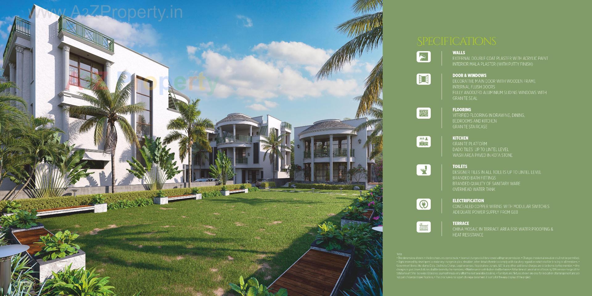 3D Elevation of real estate project Anusthan Harmony located at Vatva, Ahmedabad, Gujarat