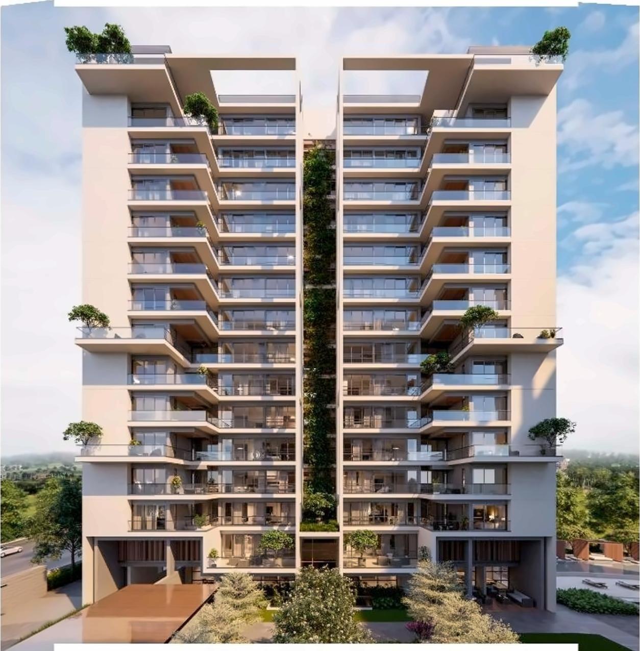 3D Elevation of real estate project Anutham located at Gota, Ahmedabad, Gujarat
