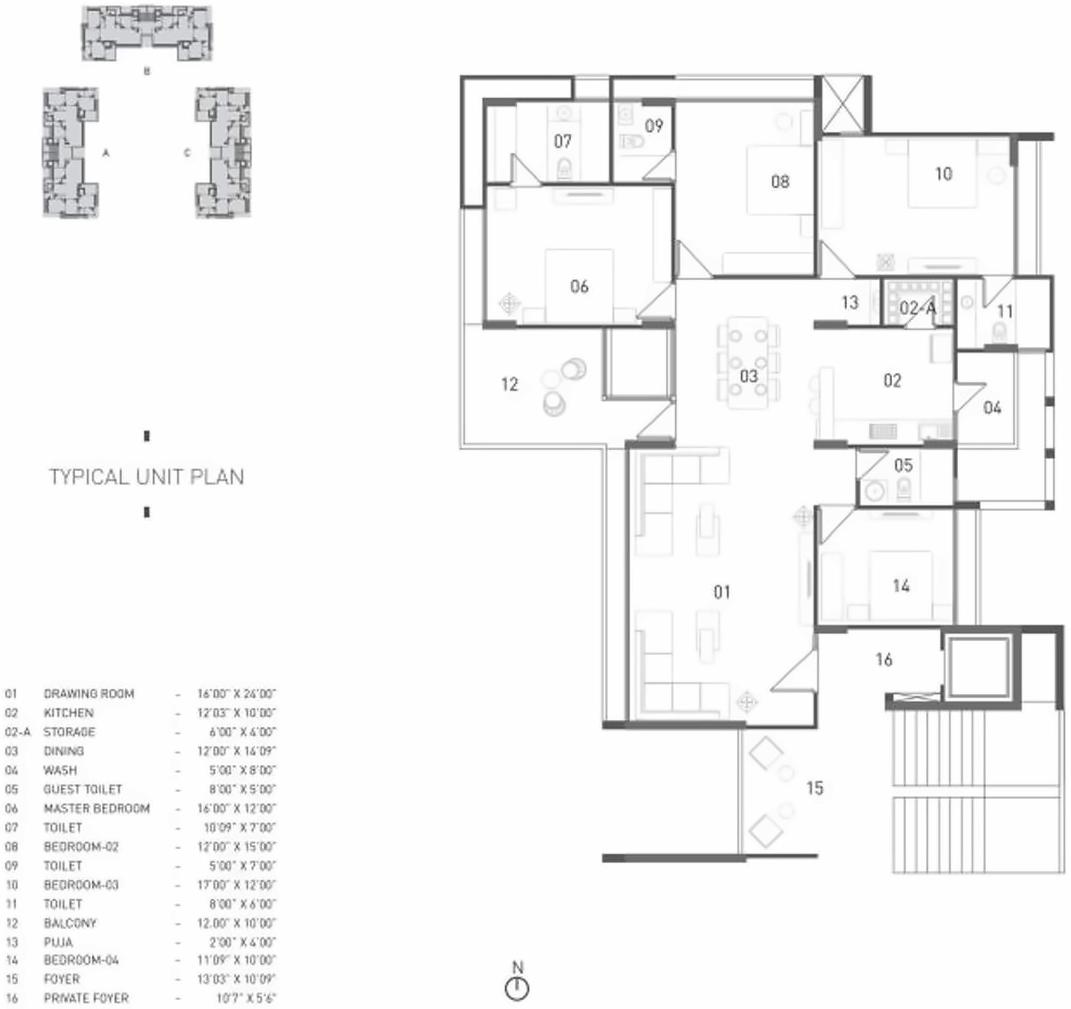 Layout of real estate project Anutham located at Gota, Ahmedabad, Gujarat