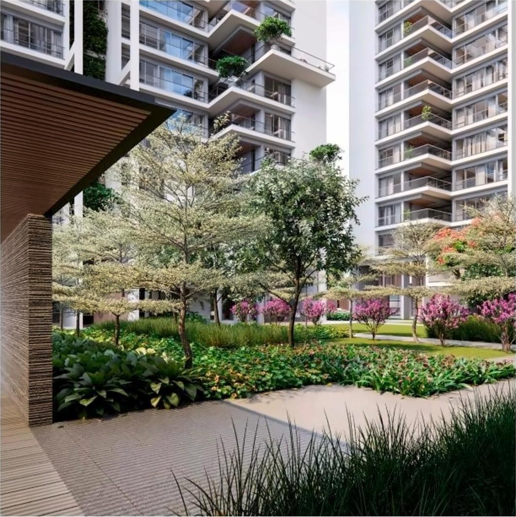 3D Elevation of real estate project Anutham located at Gota, Ahmedabad, Gujarat