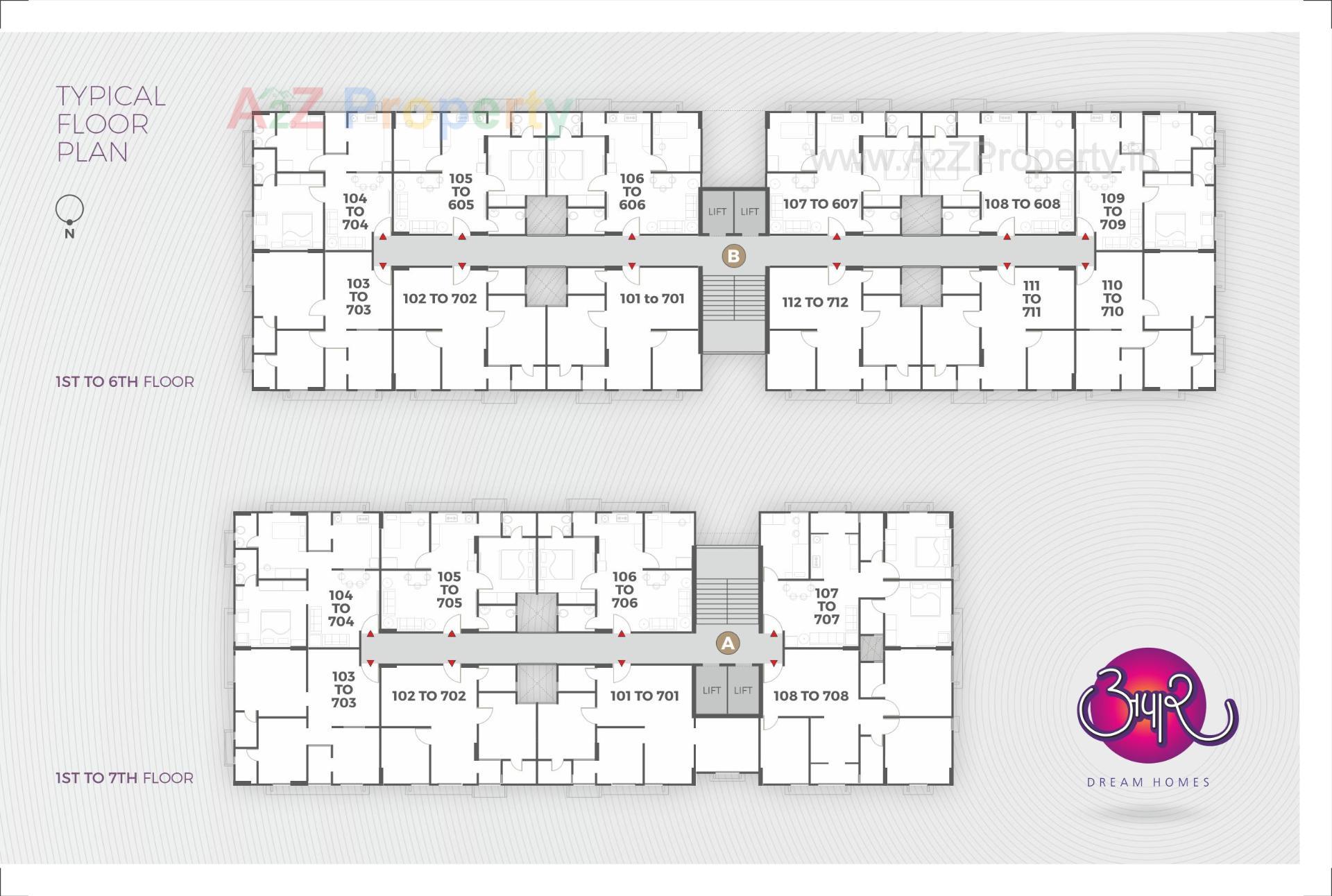Layout of real estate project Apaar Dream Homes located at Fatehvadi, Ahmedabad, Gujarat