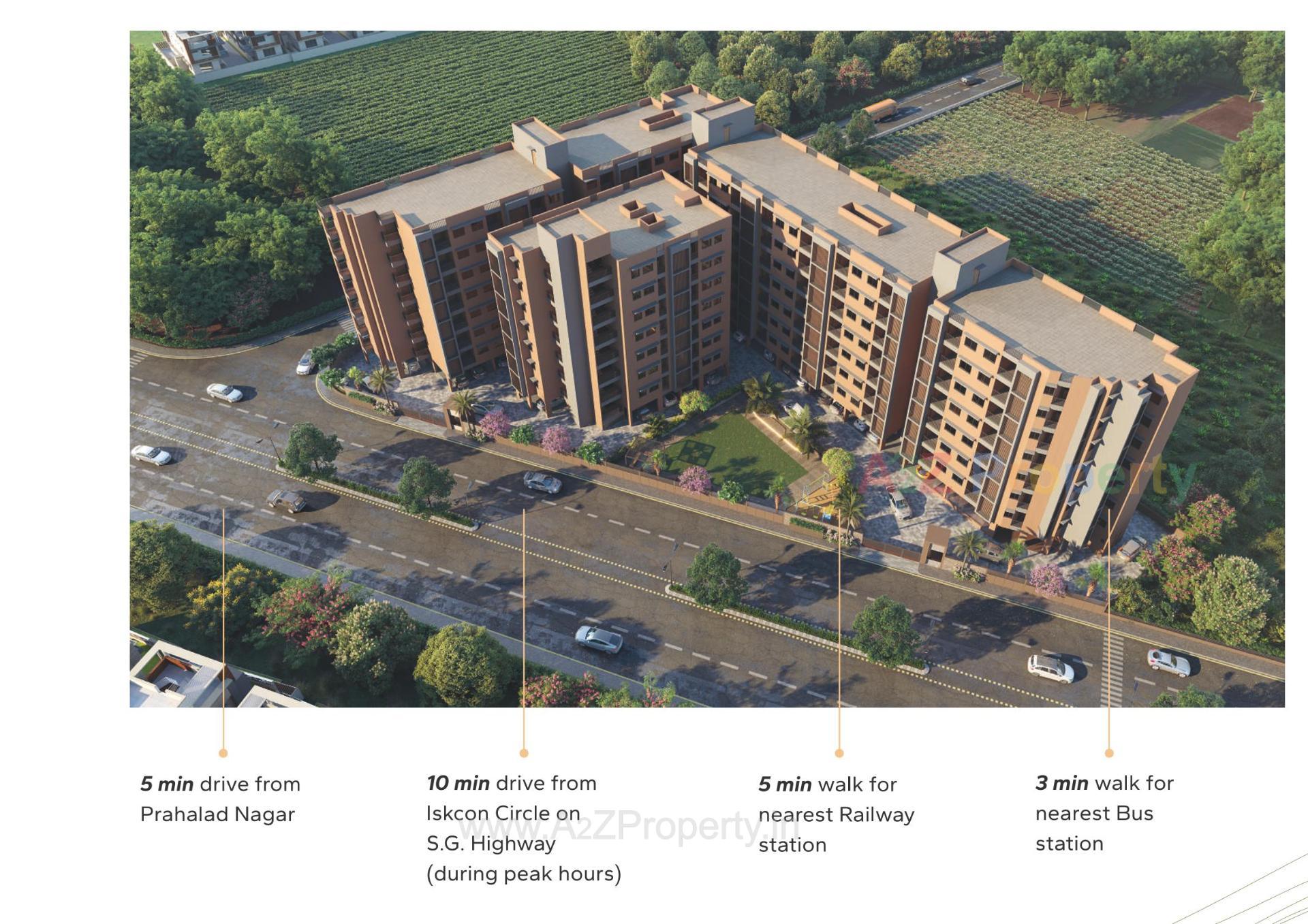 3D Elevation of real estate project Apaar Pride Homes located at Fatehwadi, Ahmedabad, Gujarat