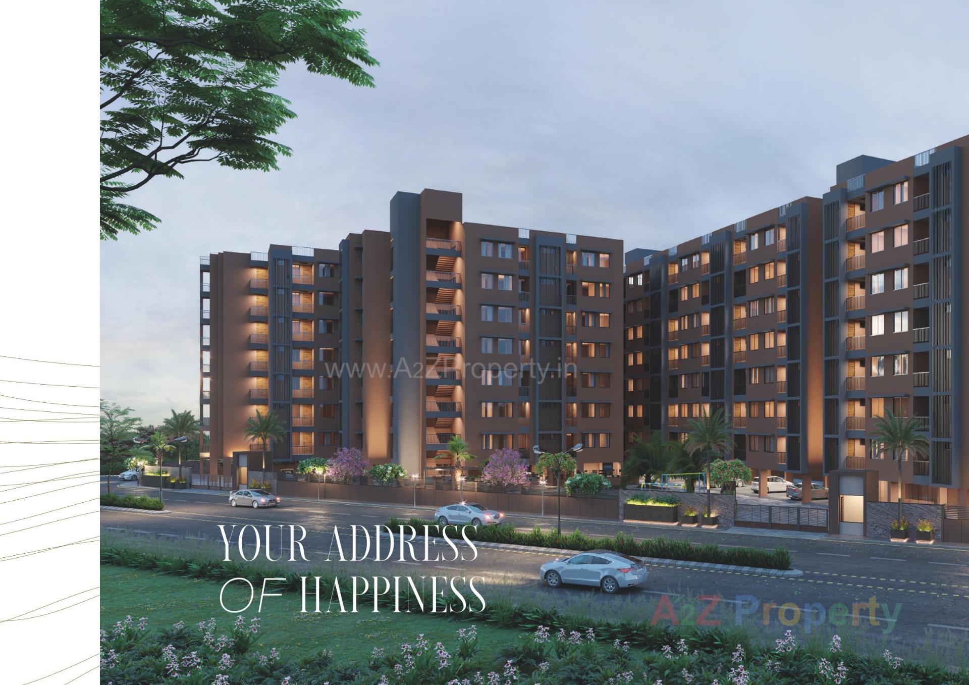 3D Elevation of real estate project Apaar Pride Homes located at Fatehwadi, Ahmedabad, Gujarat