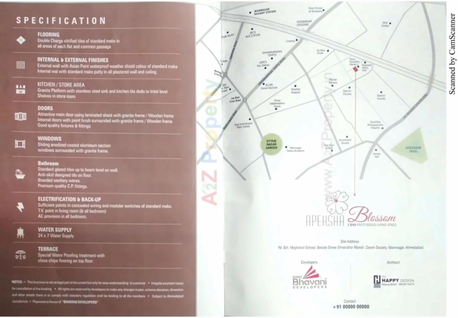  of real estate project Apeksha Blossom located at Manipur, Ahmedabad, Gujarat