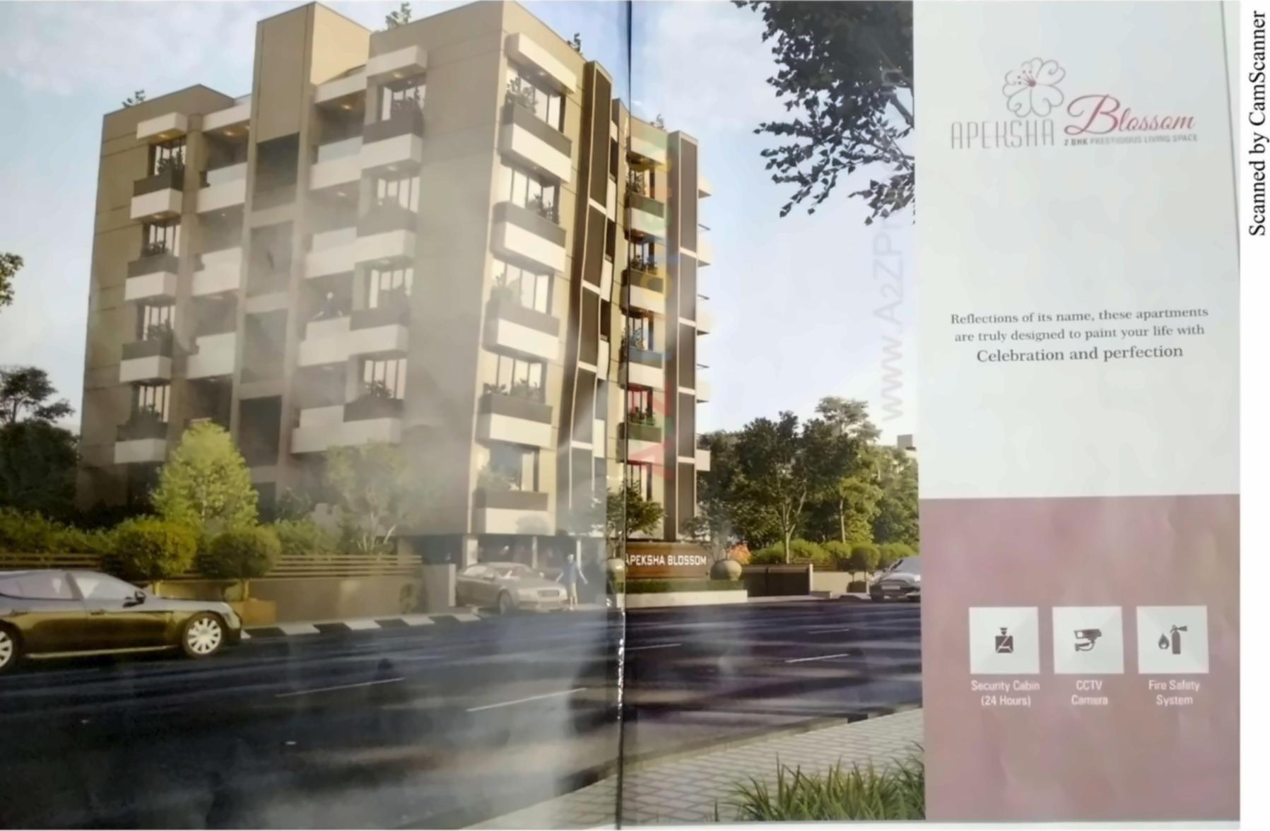 3D Elevation of real estate project Apeksha Blossom located at Manipur, Ahmedabad, Gujarat