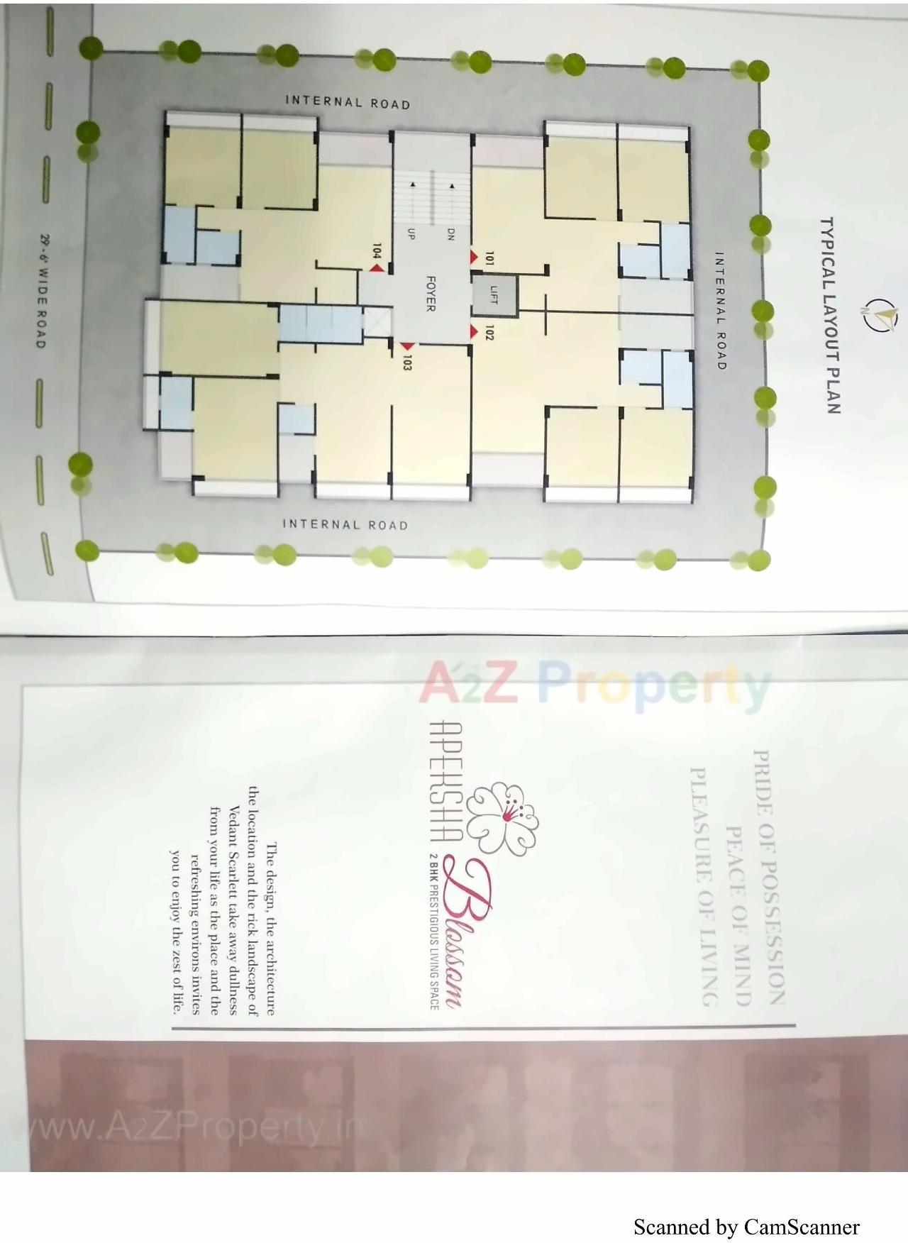 Layout of real estate project Apeksha Blossom located at Manipur, Ahmedabad, Gujarat