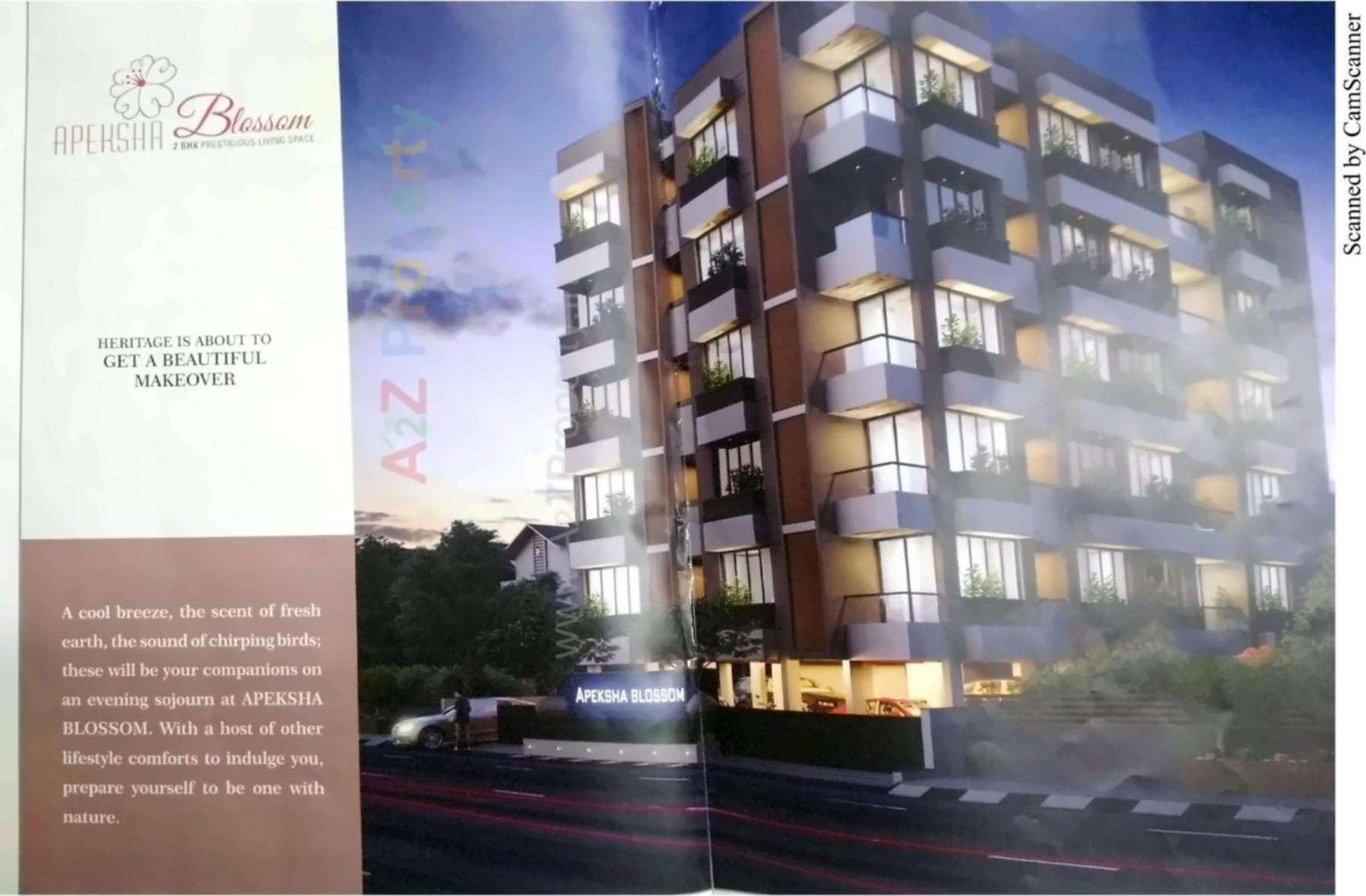 3D Elevation of real estate project Apeksha Blossom located at Manipur, Ahmedabad, Gujarat