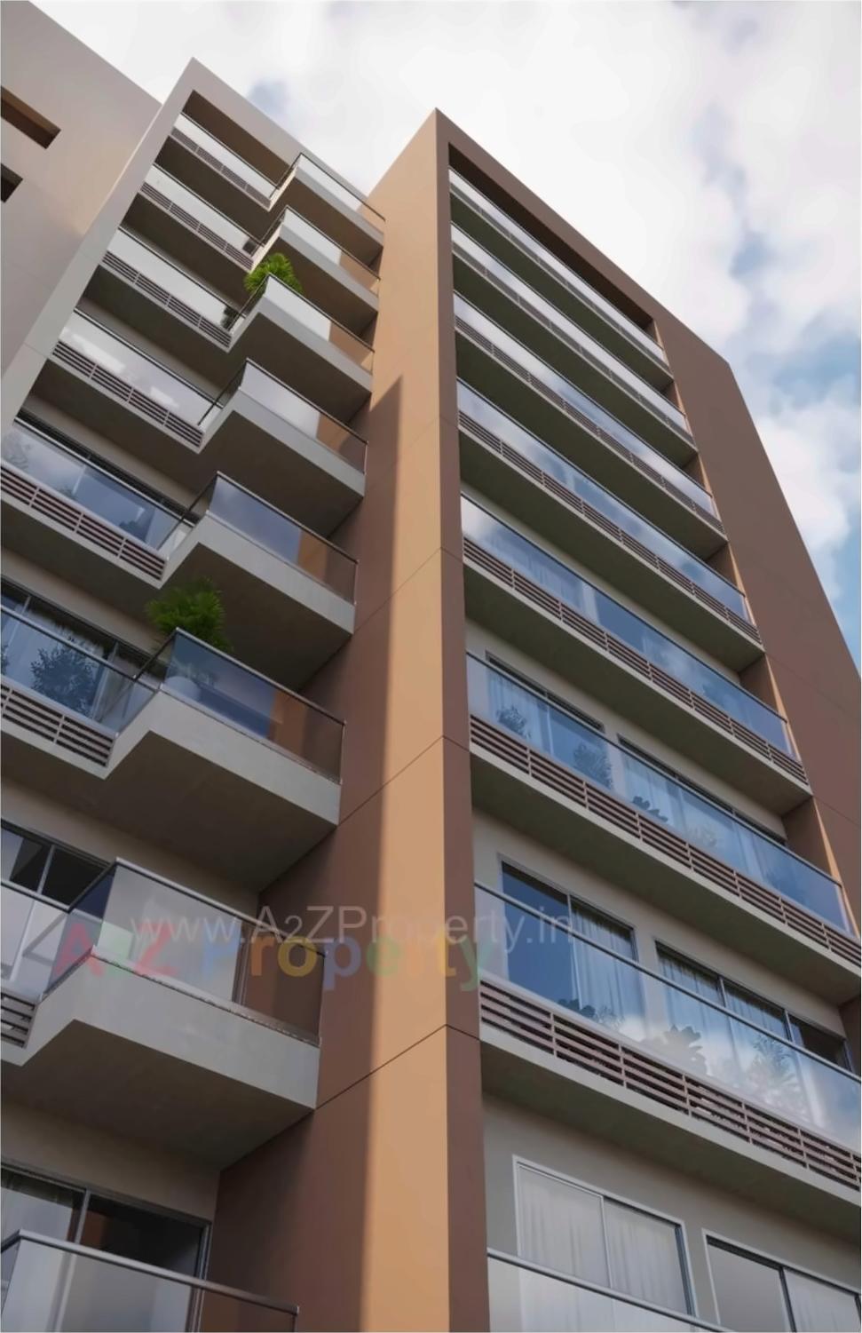 3D Elevation of real estate project Apoorvam located at Gota, Ahmedabad, Gujarat