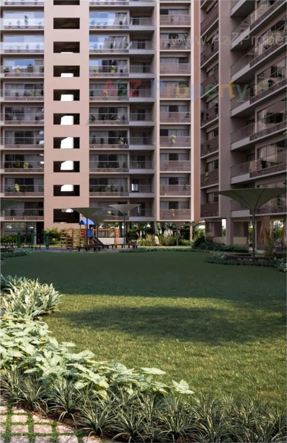 3D Elevation of real estate project Apoorvam located at Gota, Ahmedabad, Gujarat