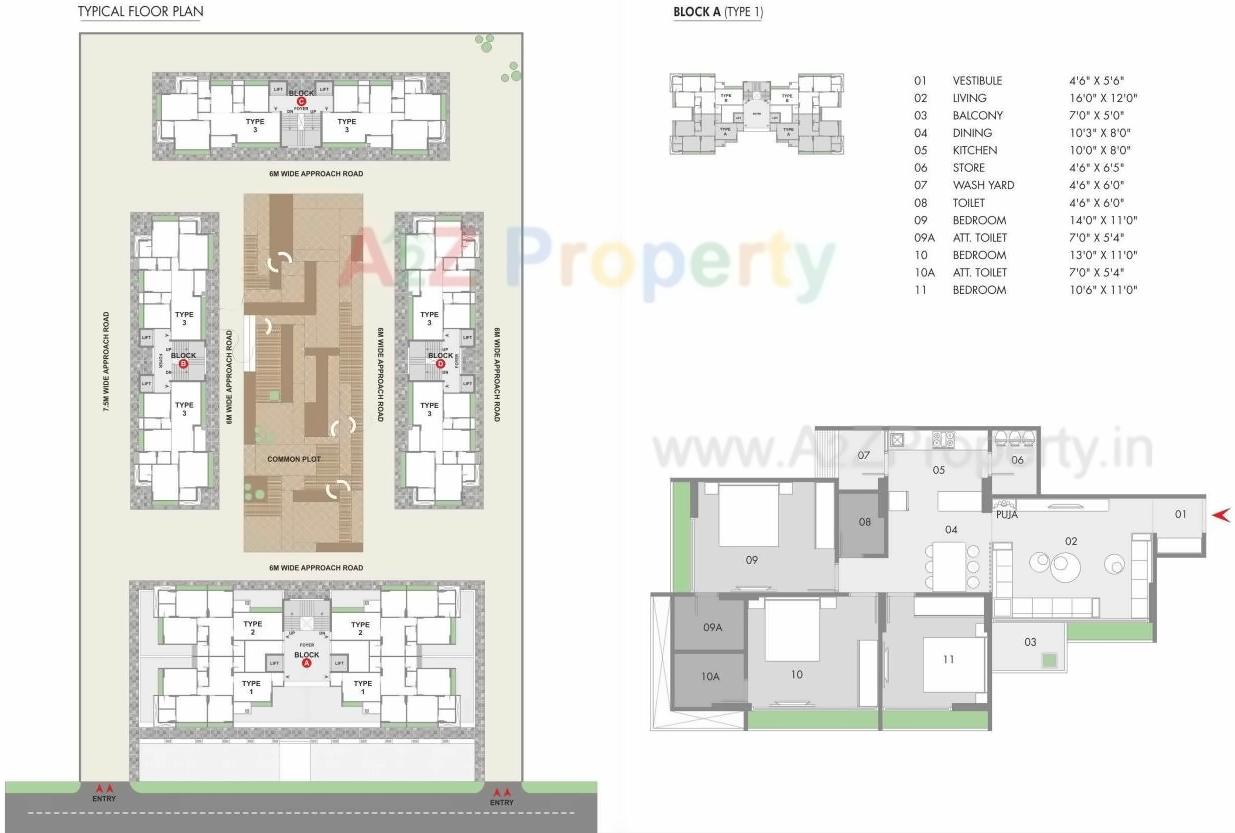 Layout of real estate project Apoorvam located at Gota, Ahmedabad, Gujarat