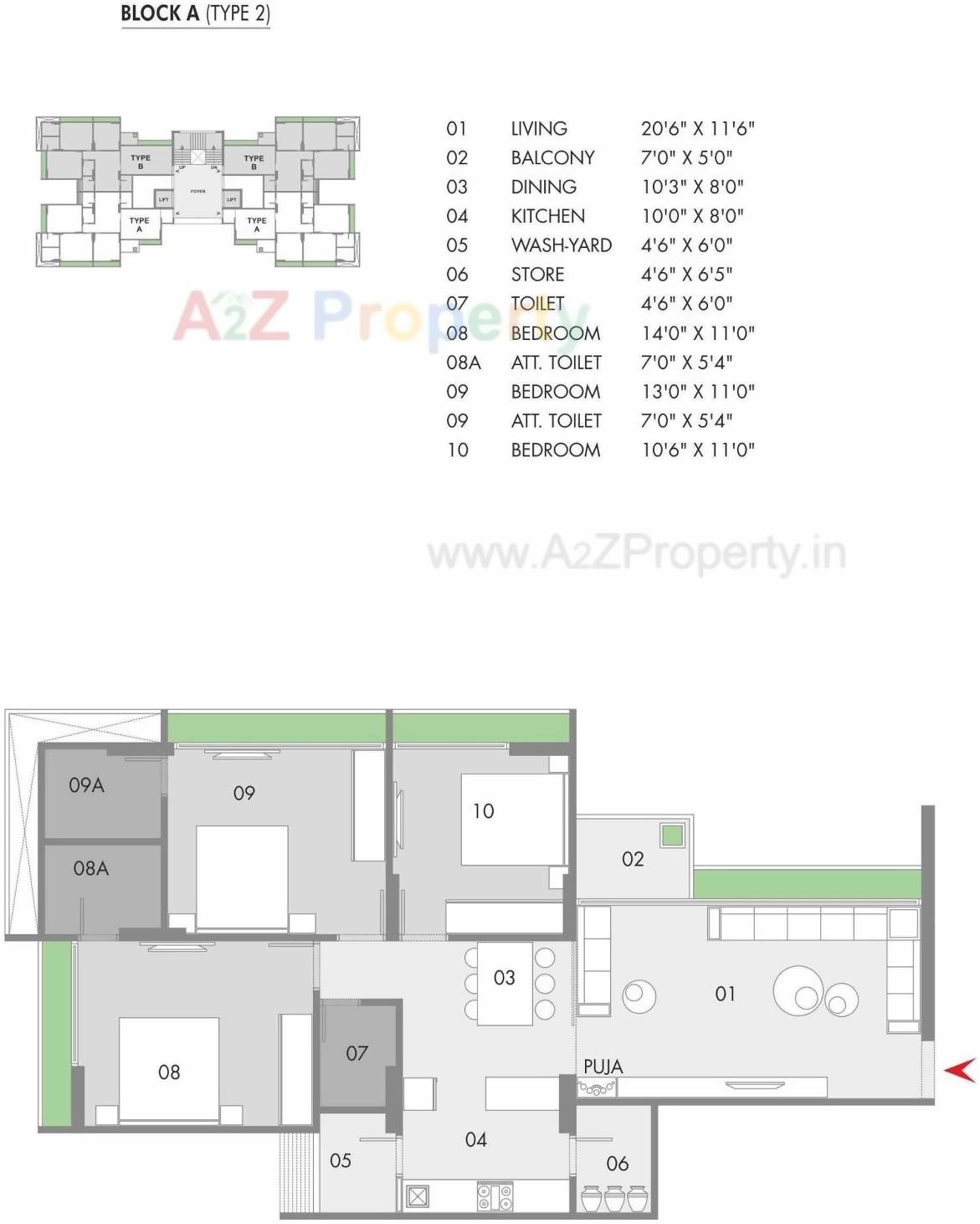 Layout of real estate project Apoorvam located at Gota, Ahmedabad, Gujarat