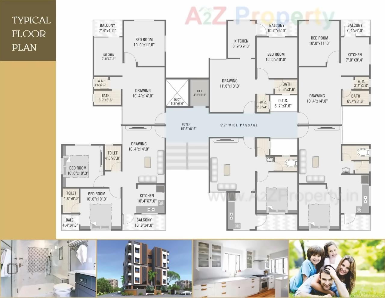 Layout of real estate project Apple located at Sardarnagar-township, Ahmedabad, Gujarat