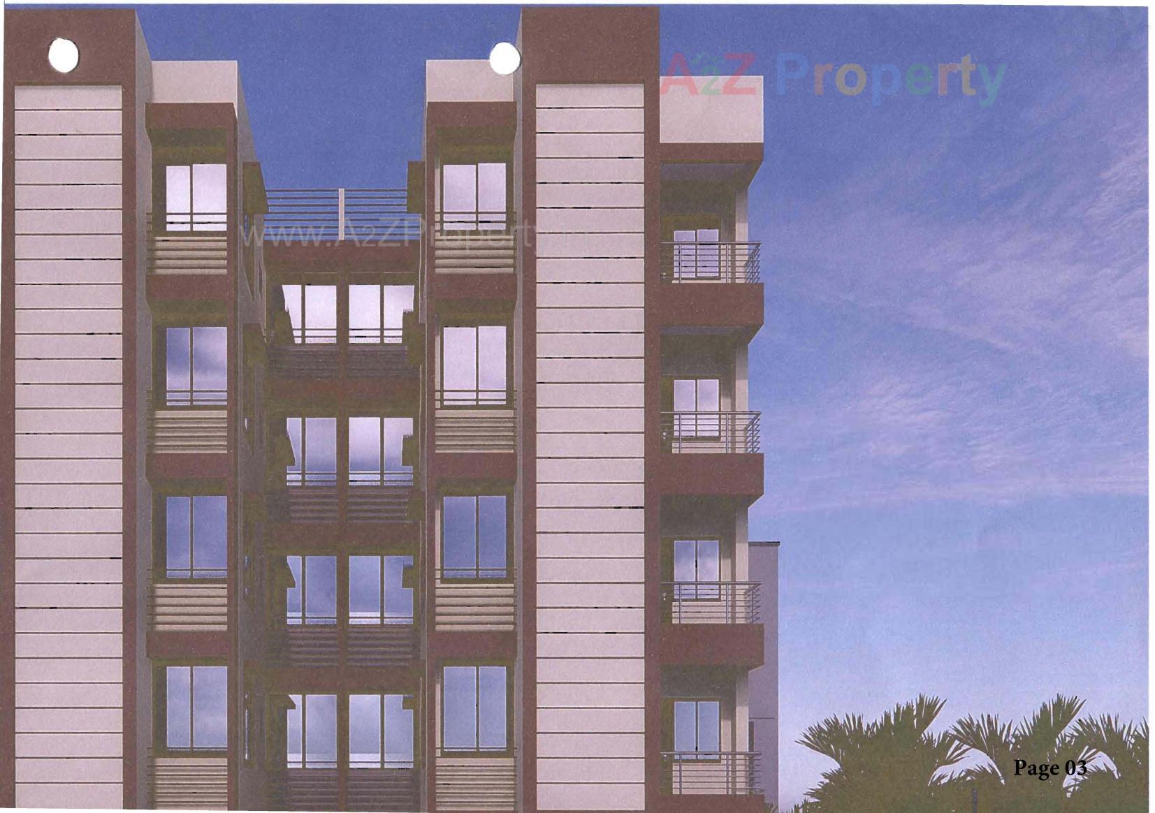 3D Elevation of real estate project Apple Glory located at Sardarnagar, Ahmedabad, Gujarat