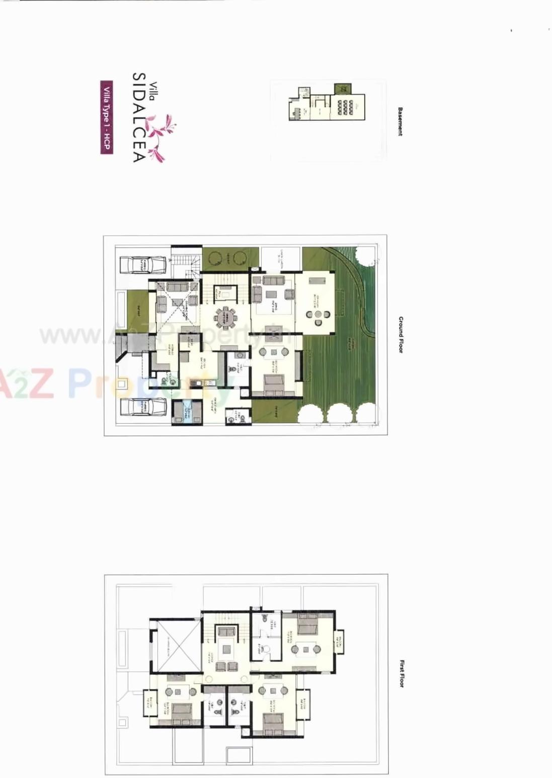 Layout of real estate project Applewoods Villas located at Sanathal, Ahmedabad, Gujarat