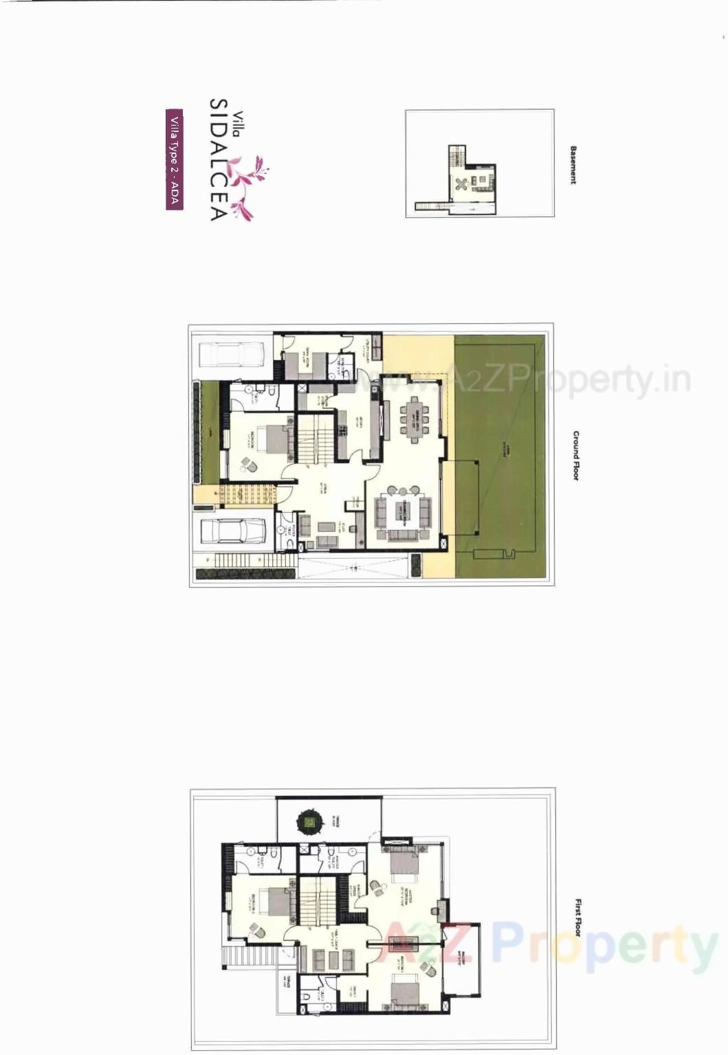 Layout of real estate project Applewoods Villas located at Sanathal, Ahmedabad, Gujarat