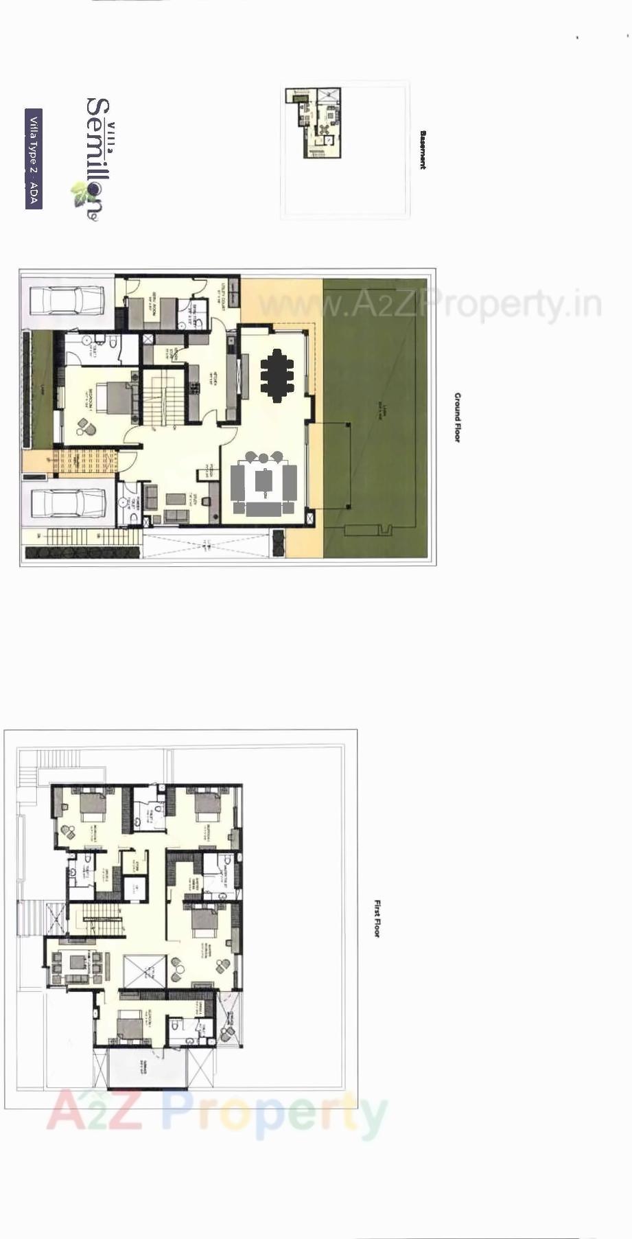 Layout of real estate project Applewoods Villas located at Sanathal, Ahmedabad, Gujarat