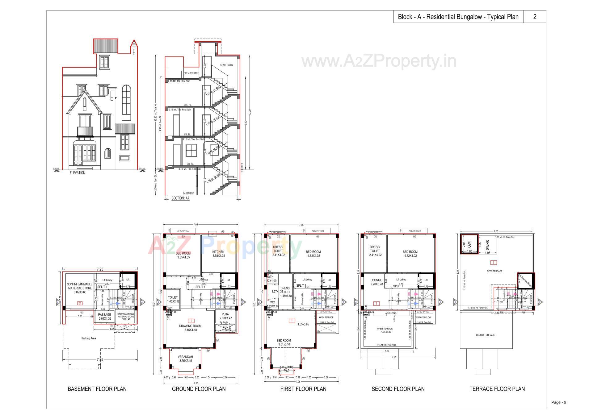 Layout of real estate project Apricity Bungalows located at Ognaj, Ahmedabad, Gujarat