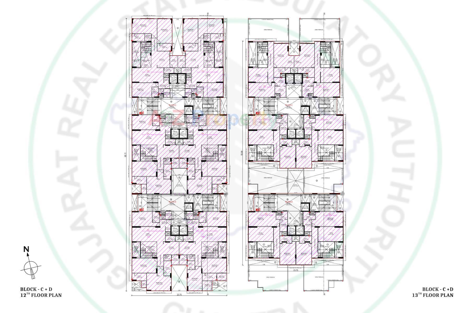 Layout of real estate project Apricus located at Shilaj, Ahmedabad, Gujarat