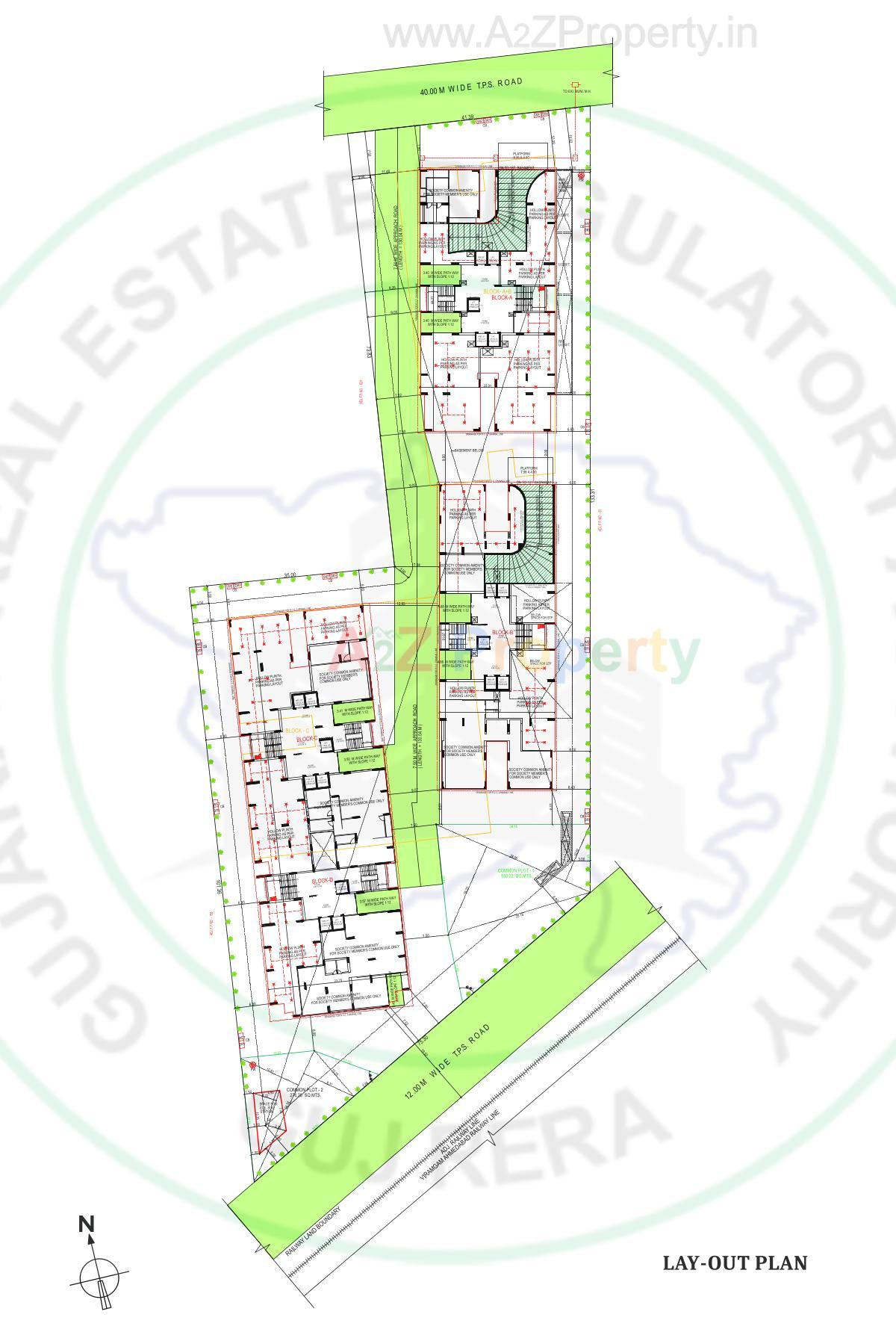 Layout of real estate project Apricus located at Shilaj, Ahmedabad, Gujarat