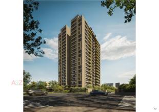 Elevation of real estate project Apricus located at Ambli, Ahmedabad, Gujarat
