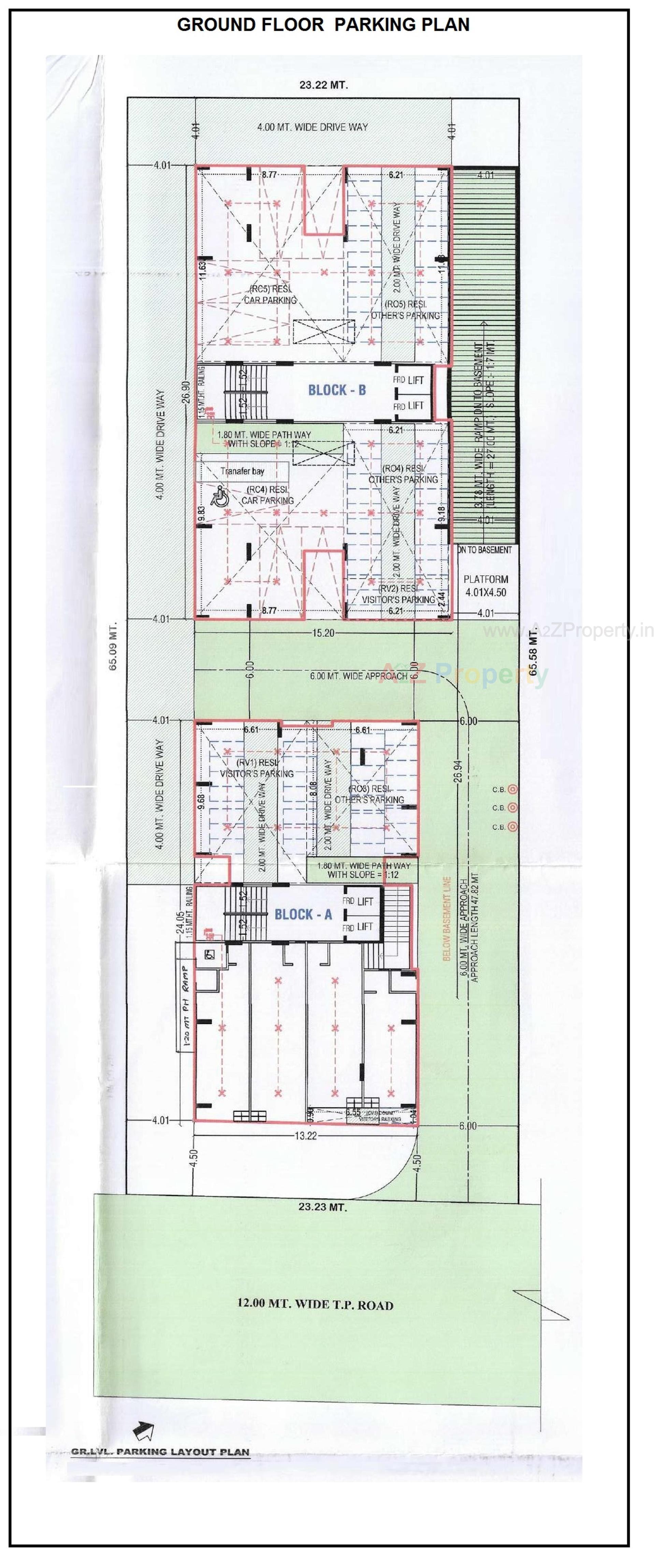 Layout of real estate project Aradhana Arise located at Ghuma, Ahmedabad, Gujarat