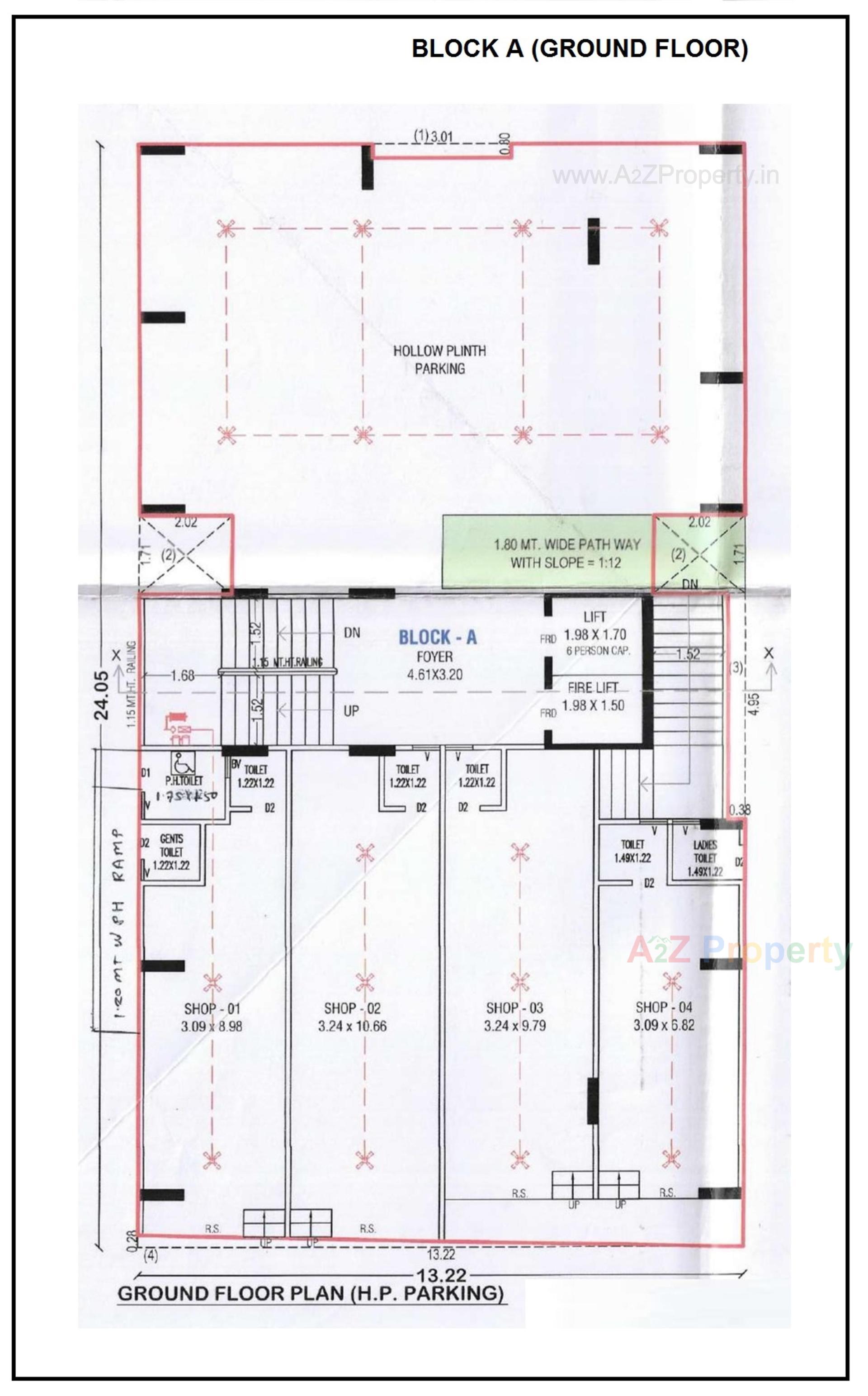 Layout of real estate project Aradhana Arise located at Ghuma, Ahmedabad, Gujarat