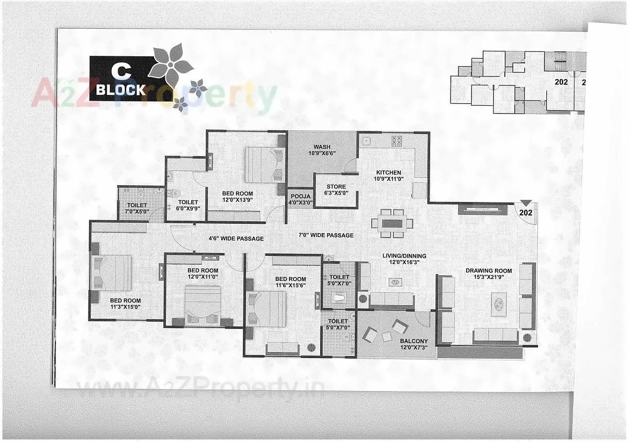 Layout of real estate project Aradhana Residency located at Nikol, Ahmedabad, Gujarat