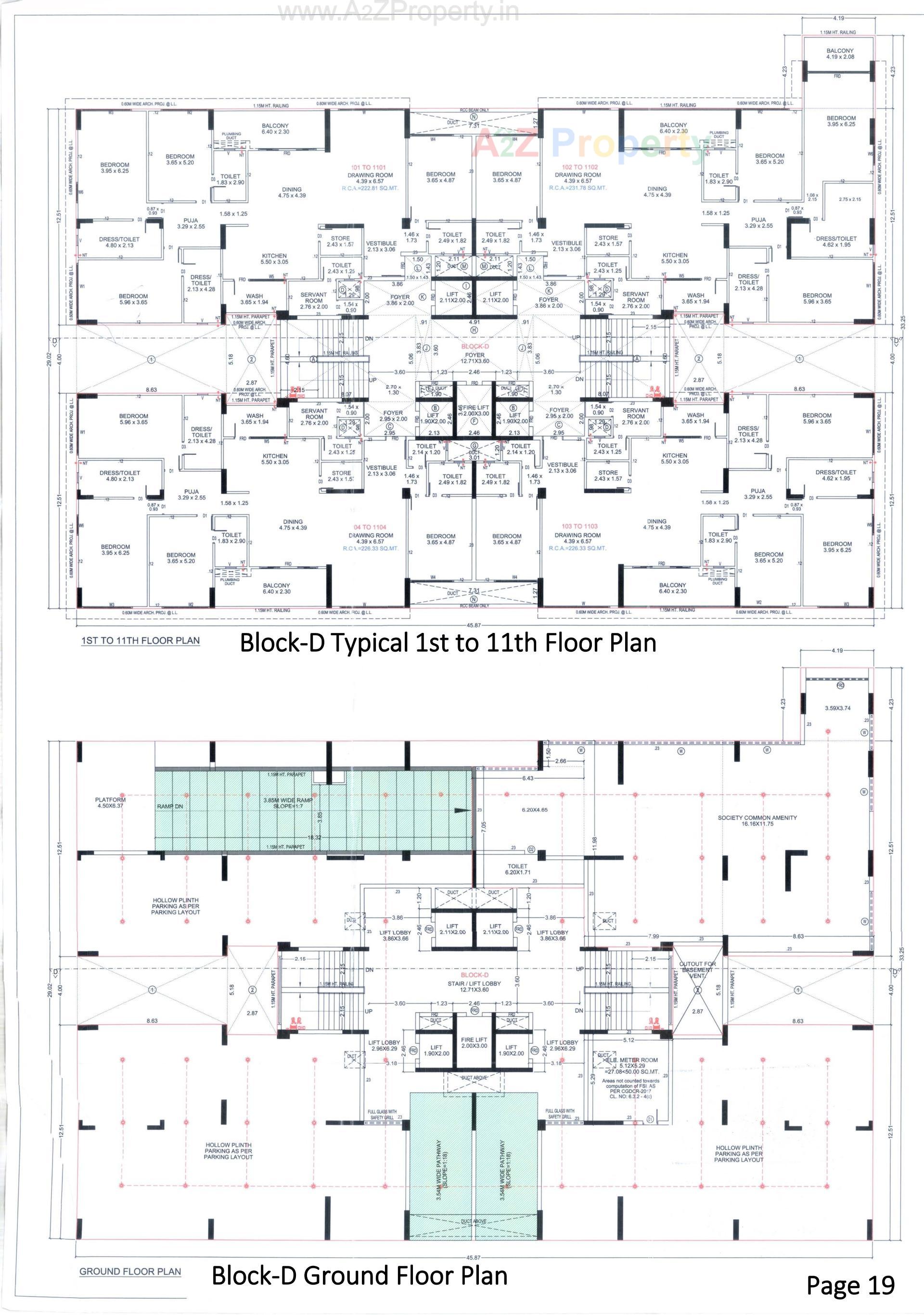 Layout of real estate project Aranyam located at Shilaj, Ahmedabad, Gujarat